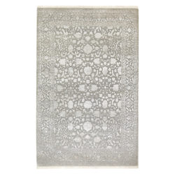 Ramezani Ferahan Keshan Hand Knotted Rug, L241 x W169cm, Silver